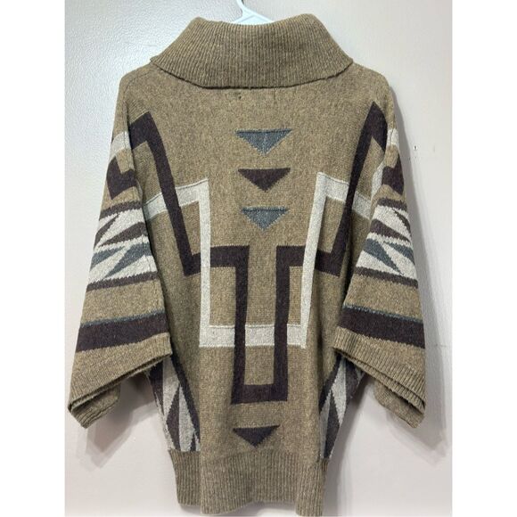 Vintage Lauren Ralph Lauren Southwestern Lambswool Blend Aztec Boho Sweater - Picture 8 of 8